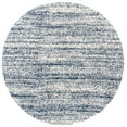 thumbnail image 1 of SAFAVIEH Hudson Shag Jaden Striped Area Rug, Ivory/Navy, 5' x 5' Round, 1 of 9