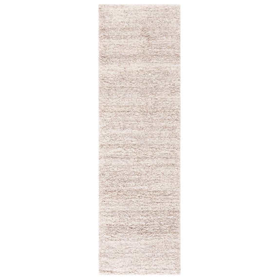 SAFAVIEH Hudson Shag Jaden Striped Runner Rug, Ivory/Beige, 2'3" x 8'