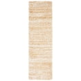 thumbnail image 1 of SAFAVIEH Hudson Shag Jaden Striped Runner Rug, Ivory/Gold, 2'3" x 12', 1 of 8