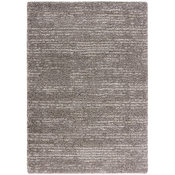 SAFAVIEH Hudson Shag Jadyn Striped Area Rug, Grey/Ivory, 9' x 12'