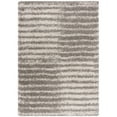 thumbnail image 1 of SAFAVIEH Hudson Shag Jagoda Striped Area Rug, Grey/Ivory, 4' x 6', 1 of 10