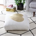 thumbnail image 1 of SAFAVIEH Hugs And Kisses Solid Floor Pillow, 22" x 22", Beige/Gold, 1 of 1
