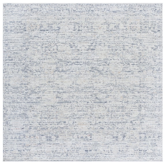 SAFAVIEH Hunter Endika Abstract Polyester Area Rug, Ivory/Dark Grey/Sage, 6'7" x 6'7" Square