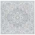 thumbnail image 1 of SAFAVIEH Hunter Iacopo Abstract Polyester Area Rug, Ivory Grey/Dark Grey/Beige, 6'7" x 6'7" Square, 1 of 10