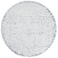 thumbnail image 1 of SAFAVIEH Hunter Jeremy Abstract Polyester Area Rug, Ivory/Dark Grey, 6'7" x 6'7" Round, 1 of 10
