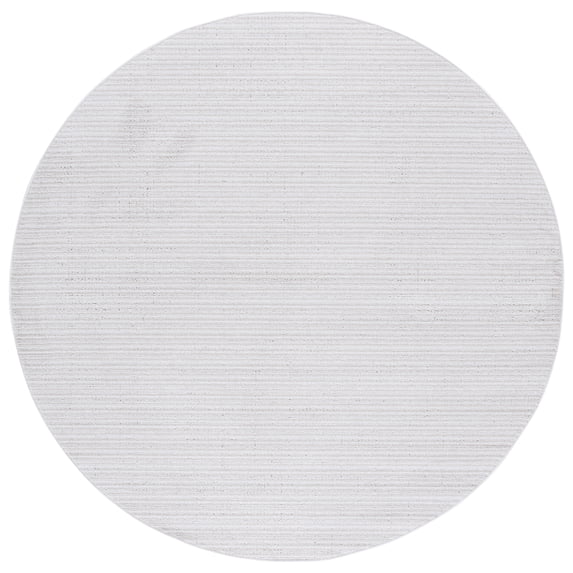 SAFAVIEH Hunter Payton Abstract Polyester Area Rug, Ivory/Beige, 6'7" x 6'7" Round