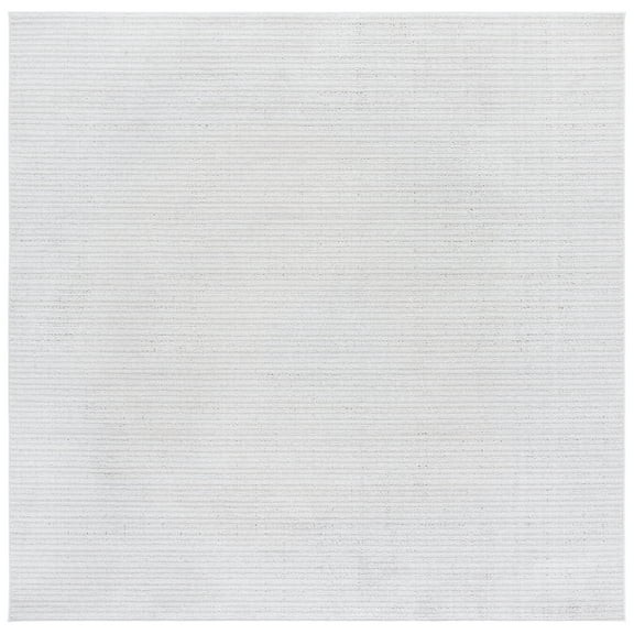 SAFAVIEH Hunter Payton Abstract Polyester Area Rug, Ivory/Beige, 6'7" x 6'7" Square