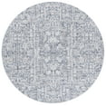 thumbnail image 1 of SAFAVIEH Hunter Sandford Abstract Polyester Area Rug, Ivory/Dark Grey/Sage, 6'7" x 6'7" Round, 1 of 10
