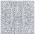 thumbnail image 1 of SAFAVIEH Hunter Sandford Abstract Polyester Area Rug, Ivory/Dark Grey/Sage, 6'7" x 6'7" Square, 1 of 10