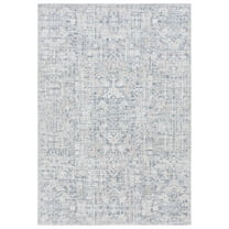 SAFAVIEH Hunter Sandford Abstract Polyester Area Rug, Ivory/Dark Grey/Sage, 8' x 10'