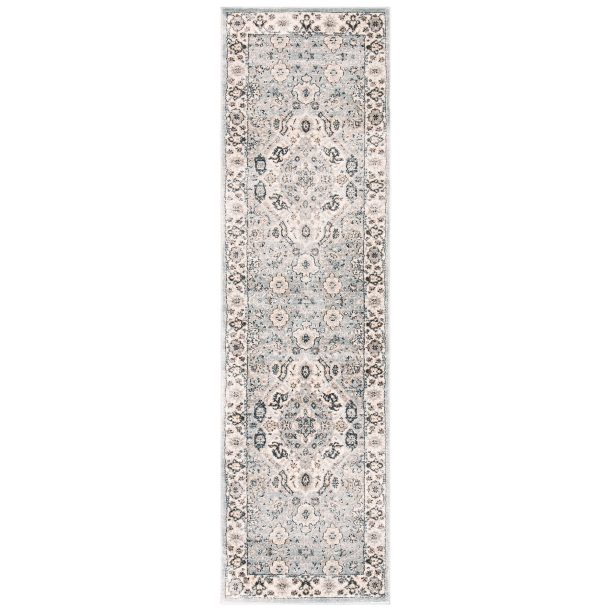 Isabella Cream and Beige Polypropylene Runner Rug