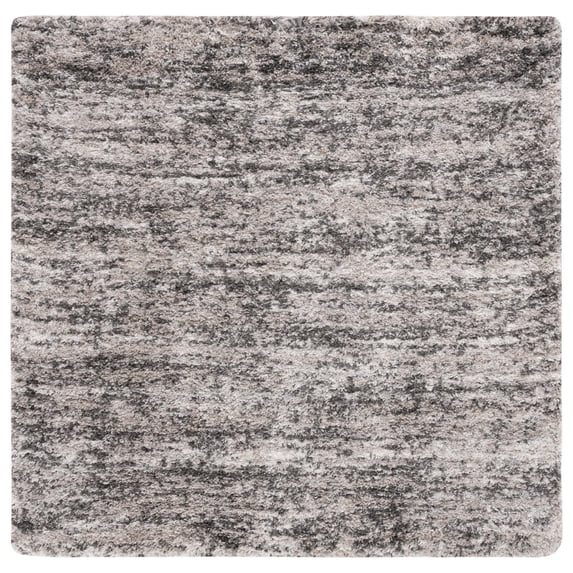 SAFAVIEH Iceland Hannah Abstract Shag Area Rug, Cream/Grey, 6'7" x 6'7" Square