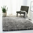 thumbnail image 1 of SAFAVIEH Iceland Hannah Abstract Shag Area Rug, Grey/Dark Grey, 4' x 6', 1 of 5