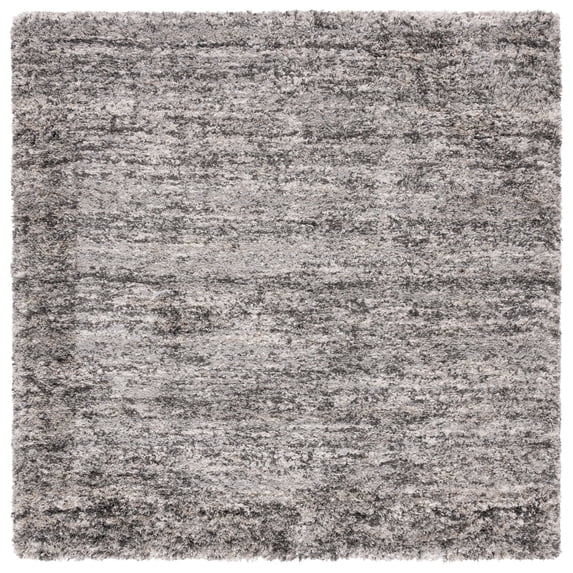 SAFAVIEH Iceland Hannah Abstract Shag Area Rug, Grey/Dark Grey, 7'8" x 7'8" Square