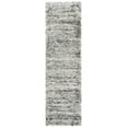 thumbnail image 1 of SAFAVIEH Iceland Hannah Abstract Shag Runner Rug, Cream/Grey, 2' x 8', 1 of 9