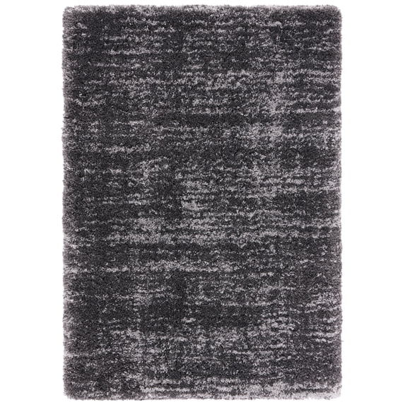 Safavieh Iceland Issie Abstract Shag Area Rug, Dark Gray/Ivory, 6' x 9'