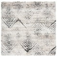 thumbnail image 1 of SAFAVIEH Iceland Wade Chevron Shag Area Rug, Cream/Grey, 6'7" x 6'7" Square, 1 of 7