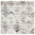 thumbnail image 1 of SAFAVIEH Iceland Wade Chevron Shag Area Rug, Cream/Grey, 7'8" x 7'8" Square, 1 of 7