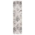 thumbnail image 1 of SAFAVIEH Iceland Wade Chevron Shag Runner Rug, Cream/Grey, 2' x 14', 1 of 7