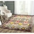 thumbnail image 1 of SAFAVIEH Ikat Anderson Southwestern Wool Area Rug, Cream/Brown, 4' x 6', 1 of 6