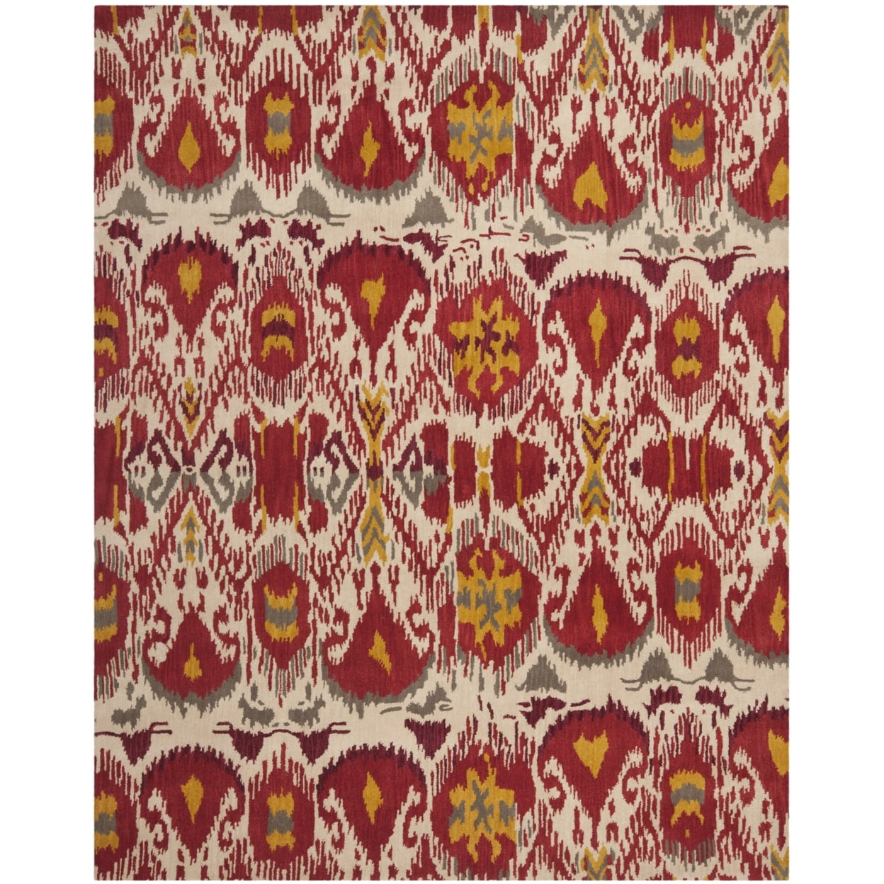 Ivory Hand-Tufted Wool 6' x 6' Square Rug