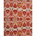 thumbnail image 1 of SAFAVIEH Ikat Coco Southwestern Wool Area Rug, Ivory/Red, 8' x 10', 1 of 9