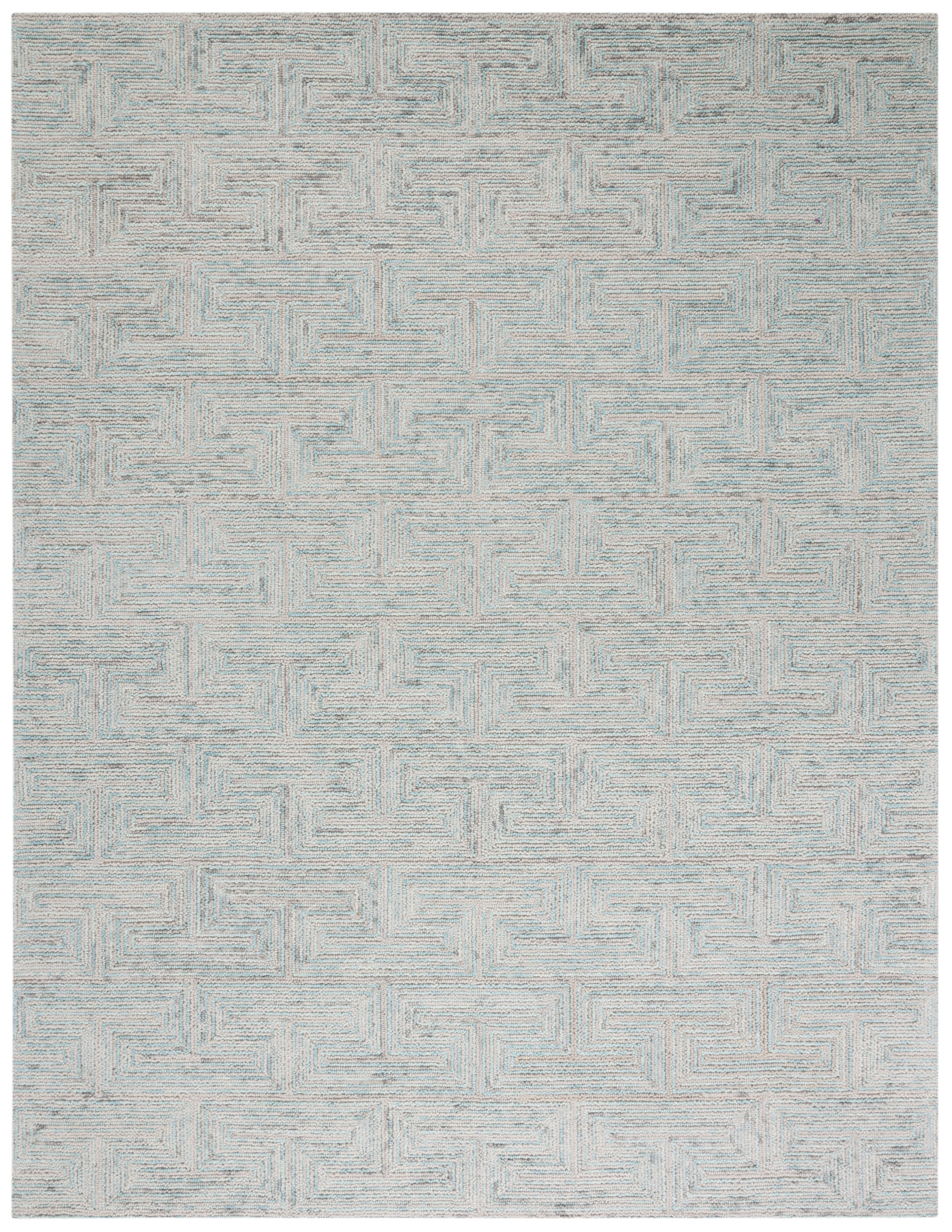 Gray Hand-Tufted Wool 8' x 10' Area Rug