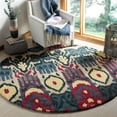 thumbnail image 1 of SAFAVIEH Ikat Collection IKT466A Handmade Beige/Blue Rug, 1 of 7