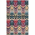 thumbnail image 1 of SAFAVIEH Ikat Collection IKT466A Handmade Beige/Blue Rug, 1 of 10