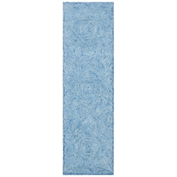 SAFAVIEH Ikat Collection IKT506M Handmade Blue Rug