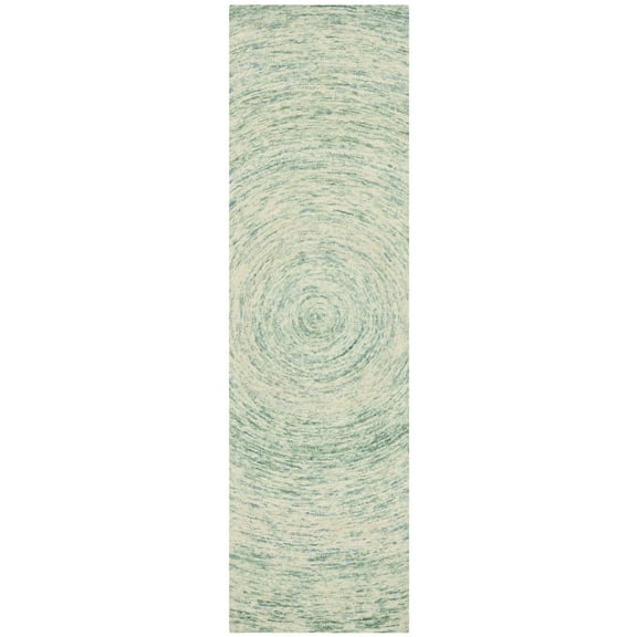 SAFAVIEH Ikat Collection IKT635A Handmade Ivory/Blue Rug