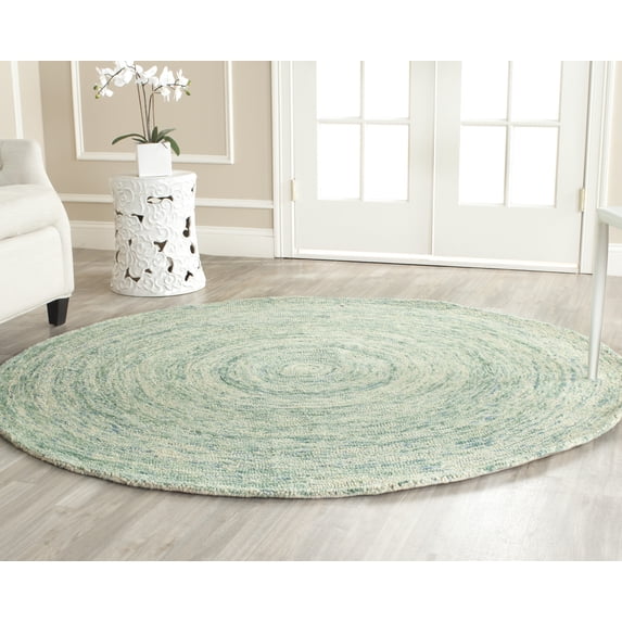 SAFAVIEH Ikat Collection IKT635A Handmade Ivory/Blue Rug