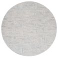 thumbnail image 1 of SAFAVIEH Ikat Deonte Solid Wool Area Rug, Teal/Grey, 6' x 6' Round, 1 of 8