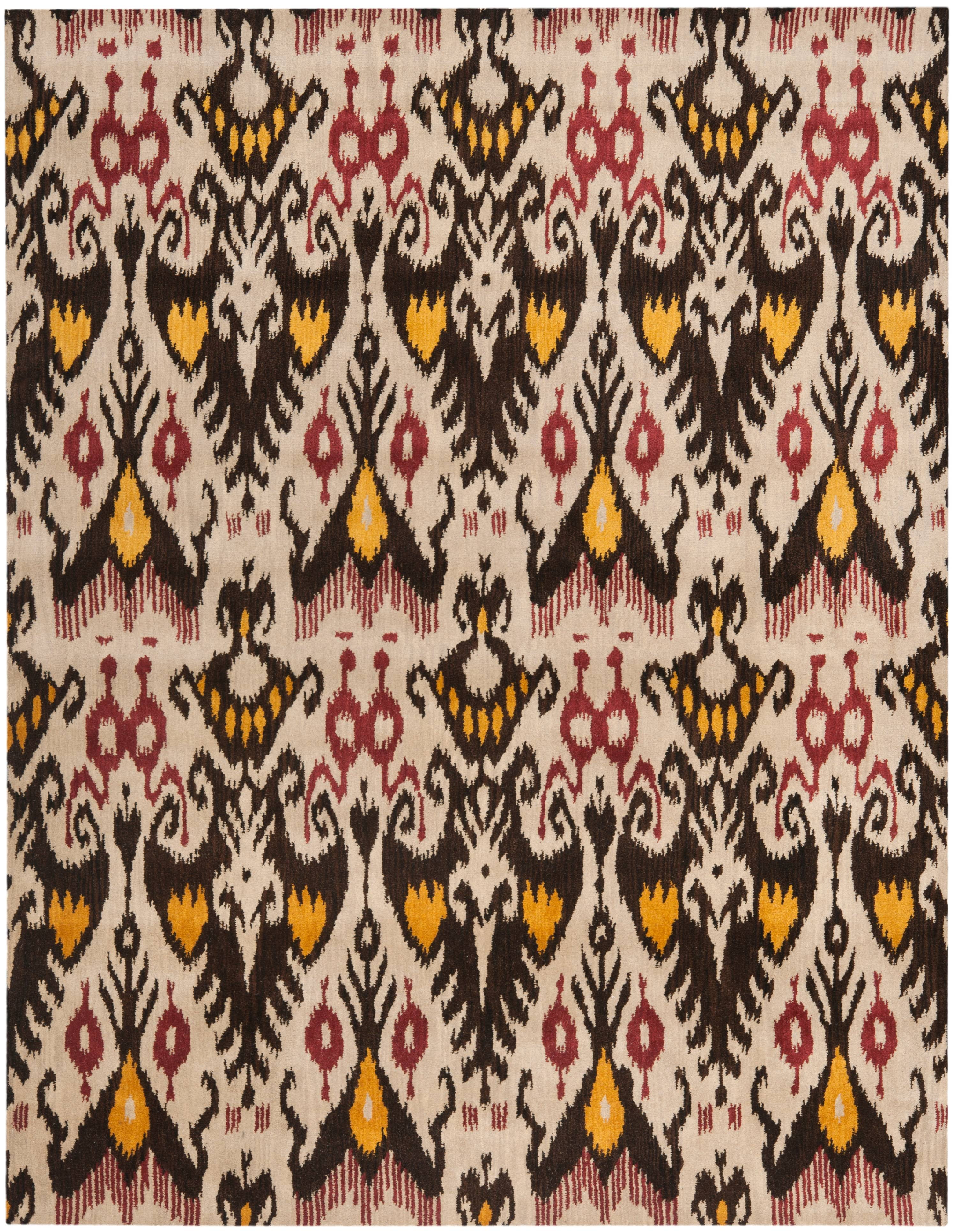 Hand-Tufted Emmeline Wool Area Rug Beige/Brown 8' x 10'