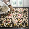 thumbnail image 1 of SAFAVIEH Ikat Emmeline Geometric Wool Area Rug, Beige/Brown, 9' x 12', 1 of 7