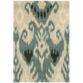 thumbnail image 1 of SAFAVIEH Ikat Emmeline Geometric Wool Area Rug, Beige/Slate, 3' x 5', 1 of 10