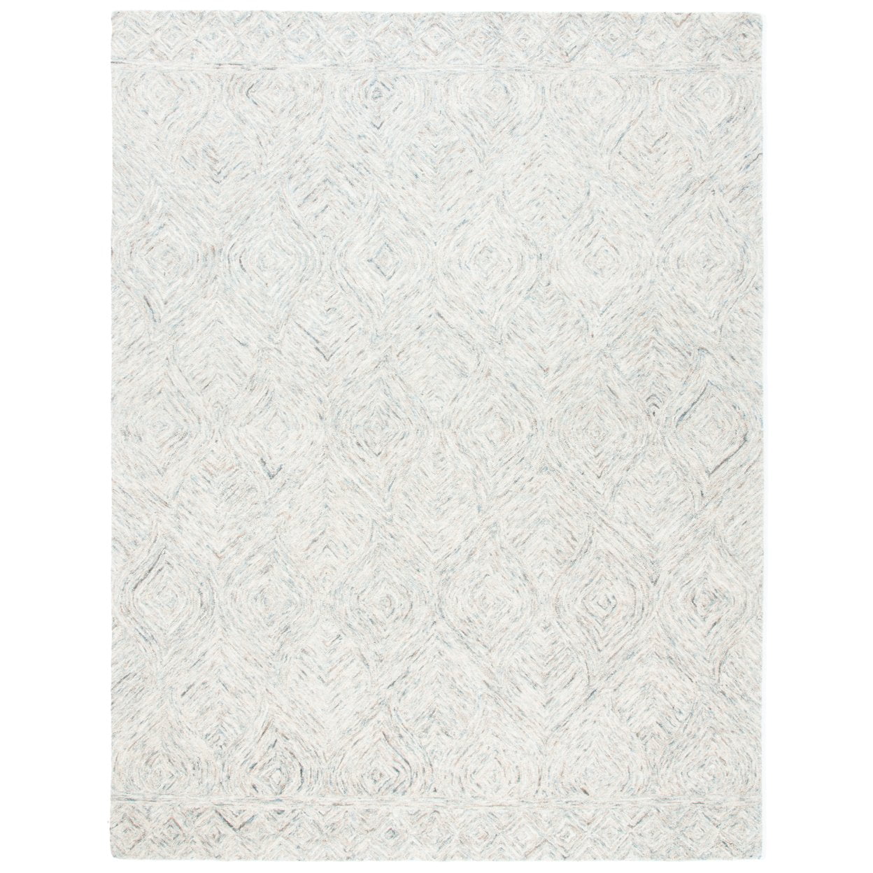 Hand-Tufted Elegance Gray Wool 5' x 8' Rectangular Area Rug