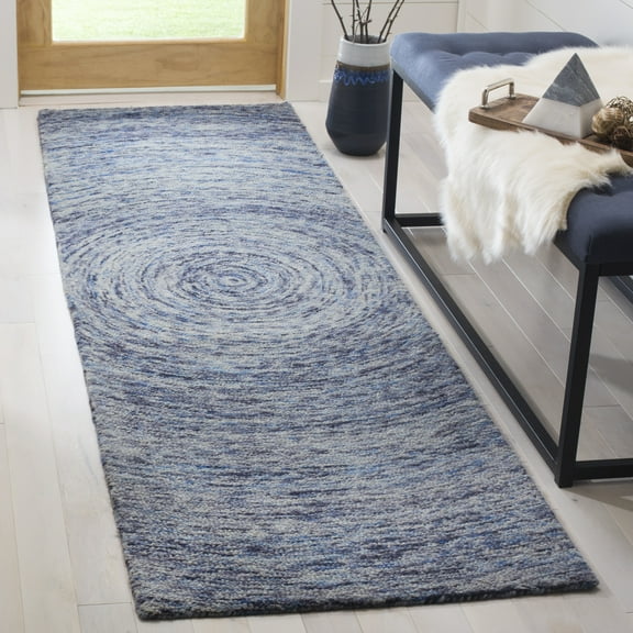SAFAVIEH Ikat IKT633A Handmade Dark Blue / Multi Rug