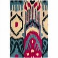 thumbnail image 1 of SAFAVIEH Ikat Jane Paisley Wool Area Rug, Beige/Blue, 2' x 3', 1 of 10