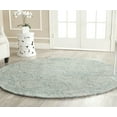 thumbnail image 1 of SAFAVIEH Ikat Kim Geometric Braided Wool Area Rug, Ivory/Sea Blue, 4' x 4' Round, 1 of 4