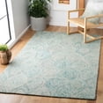 thumbnail image 1 of Safavieh Ikat Kim Geometric Wool Area Rug, Ivory/Sea Blue, 5' x 8', 1 of 11