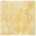 thumbnail image 1 of SAFAVIEH Ikat Kim Geometric Wool Area Rug, Gold, 6' x 6' Square, 1 of 7