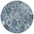 thumbnail image 1 of SAFAVIEH Ikat Kim Geometric Wool Area Rug, Grey, 6' x 6' Round, 1 of 7