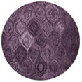 thumbnail image 1 of SAFAVIEH Ikat Kim Geometric Wool Area Rug, Purple, 6' x 6' Round, 1 of 7