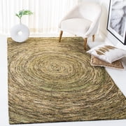 Safavieh Ikat Laura Geometric Wool Area Rug, Green, 9' x 12'