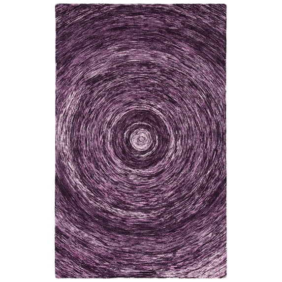SAFAVIEH Ikat Laura Geometric Wool Area Rug, Purple, 4' x 6'