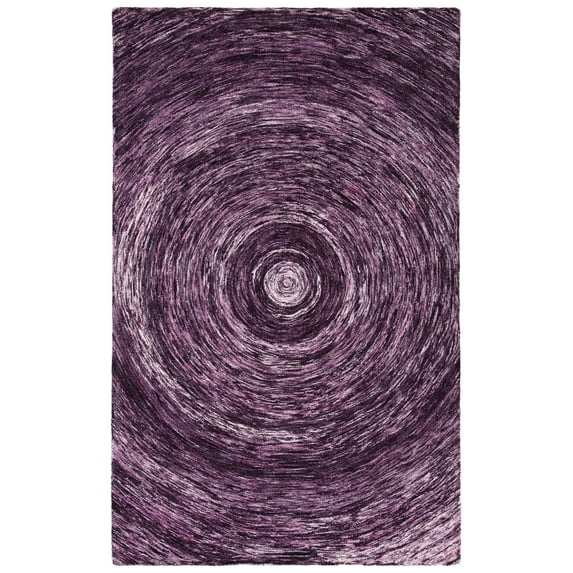 SAFAVIEH Ikat Laura Geometric Wool Area Rug, Purple, 8' x 10'