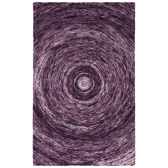 SAFAVIEH Ikat Laura Geometric Wool Area Rug, Purple, 8' x 10'