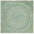 thumbnail image 1 of SAFAVIEH Ikat Laura Geometric Wool Area Rug, Sage/Green, 6' x 6' Square, 1 of 7