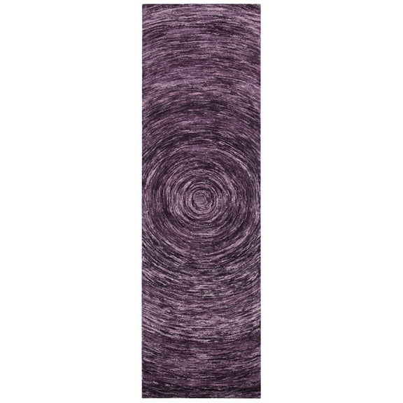 SAFAVIEH Ikat Laura Geometric Wool Runner Rug, Purple, 2'3" x 8'